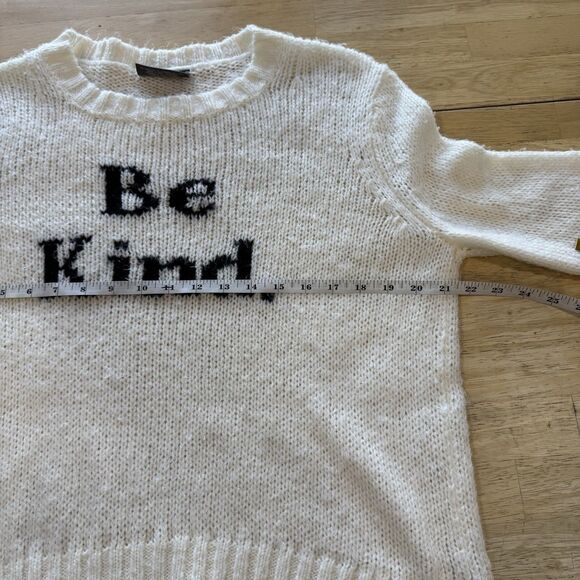 Wooden Ships Be Kind Sweater S/M Wool Mohair Knit Cream Delicate Lightweight - Picture 12 of 14